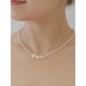 [단독] Pearl Daisy Necklace (3TYPE)