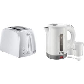 영국 러셀홉스 전기포트 Russell Hobbs 21640 Textures 2Slice Toaster White 23840 Compact Tra