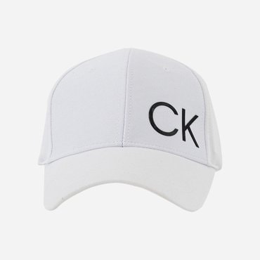 Calvin Klein 캘빈클라인골프 남성 CK 사이드 로고 모자 캡 BRIGHT WHITE