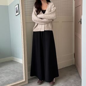 미닛 밴딩 플레어 와이드 큐롯 치마바지 3color _P354374989