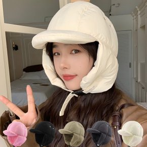 남여공용 겨울 패딩 귀달이 방한모자 커플 캠핑 모자_P377322253