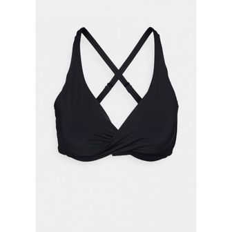 이스퀘어 5176837 Seafolly COLLECTIVE WRAP FRONT CUP BRA - Bikini top black