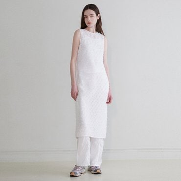 레이브 Lace Long One-piece in White VW4SO200-01