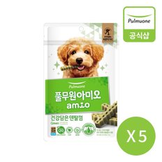 아미오] 건강담은 덴탈껌 Green 100gX5개