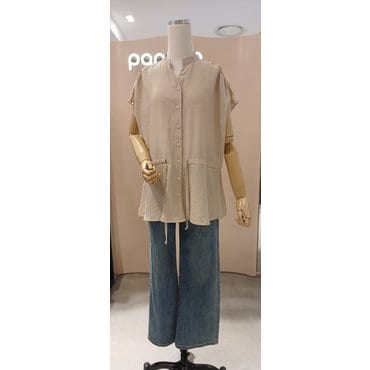 파프리카 루미앤플로반하이넥 허리스트링 롱블라우스 SK2BL712J