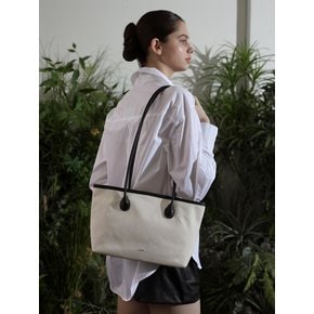 LAMANT ecobag [camel,black] 라만 비건에코백