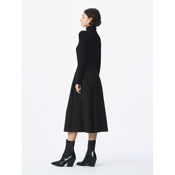 ALINE 이밴드 플리츠 스커트 ILKAA25701BKX