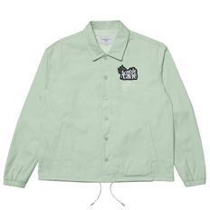 EMBROIDERY WAPPEN COACH JACKET MINT - 와펜 코치 자켓