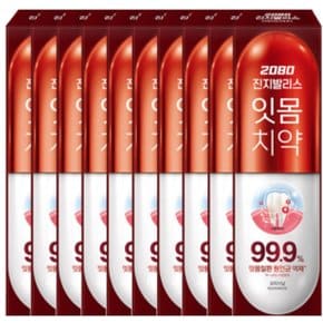 2080 진지발리스 오리지널 치약 150g x 10개