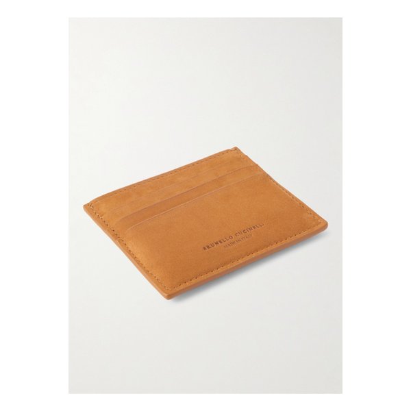 브루넬로쿠치넬리 로고 디보스드 가죽 카드지갑 46376663162901794