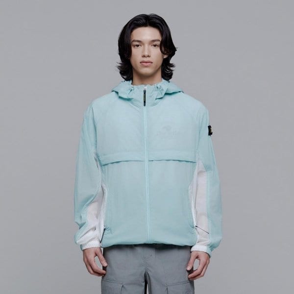 [여주점] N242UJP060 펄렉스 경량 컬러블록 바람막이 PISTACHIO