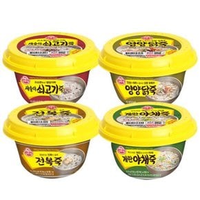 즉석 상온죽 285g 4종 8개(전복죽2+새송이쇠고기죽2+영양닭...