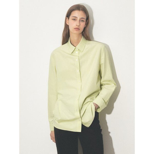 SOLID OVER-FIT SHIRTS_GREEN