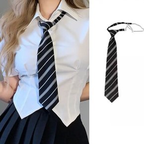 심플한 데일리 패션 스트라이프 타이 셔츠 액세서리 남학생과 여학생