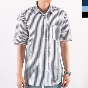 남자패션 스트라이프 반팔남방/베이직셔츠(3컬러) (7341539A)