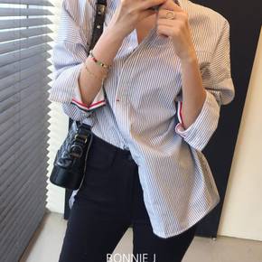보니제이 / 와이드 오버핏 박시 남방 셔츠