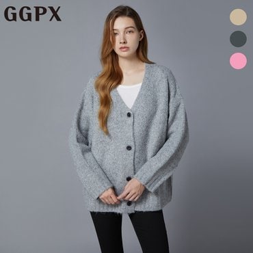 GGPX 캐시미어 V넥 오버핏 니트 가디건 (GOAKG067F)