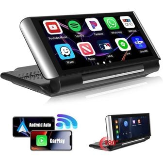  독일 카플레이 모니터 CAMECHO Upgrade Wireless Apple Carplay Android Car Display 6.86 Inch