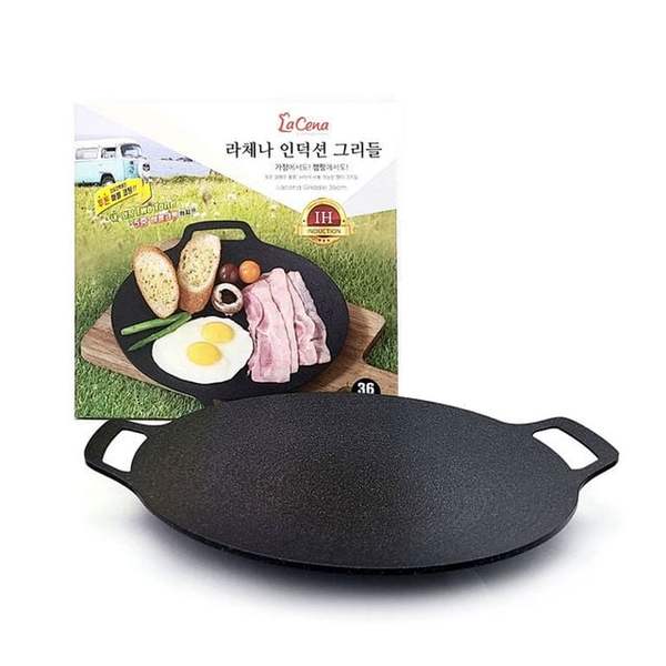 국산 캠핑용 IH인덕션용 구이팬 고기굽는 불판 36cm - SSG.COM