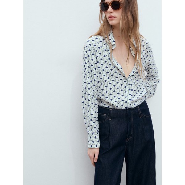 WOMAN 셔츠 BASIC Medium Blue 17051256