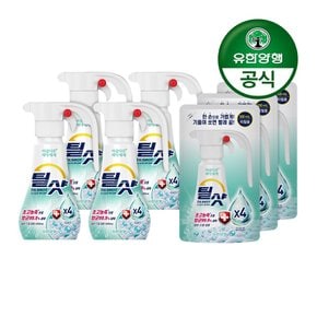 [유한양행]틸샷 초고농축 아름다운 세탁세제 용기 500mLx4개+리필 500mLx3개