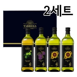  타레가 1000ml 식용유 선물세트(4병) 2세트/선물케이스/올리브유1병+포도씨유1병+해바라기유2병