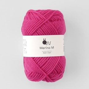 하라우루 knitworm 털실 메리노 M 병타 40g 약 80m 울 일본제 3 - 핑크