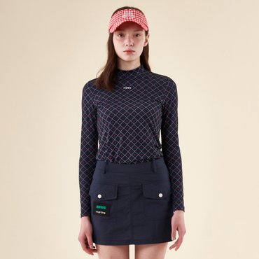 MARTINE GOLF [정상가 178000원]여성 그래픽 프린트 터틀 티셔츠 네이비 (Q0C110549)