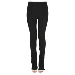 SS22 [PHILOSOPHY DI LORENZO SERAFINI] Womens Pants RIBBED FLAIR PANTS BLACK 03852107_0555