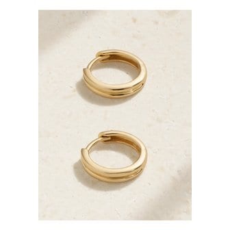 STONE AND STRAND 스톤 앤 스트랜드 에센셜 14k 골드 후프 이어링 46376663162916010