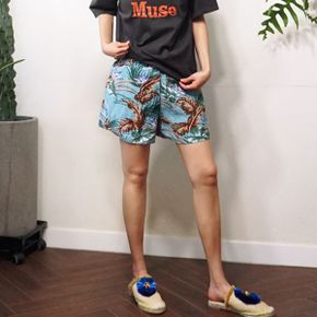 트로피컬 나뭇잎 밴딩 썸머 숏팬츠n703_P308250304