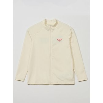 록시 주니어 서프 걸 긴팔 집업 래쉬가드 (TF21BR090OWT)