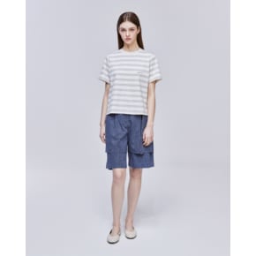 [파주점] [송지오우먼]송지오 시그니처 레이어드 쇼츠 블루 WH3PT326BL