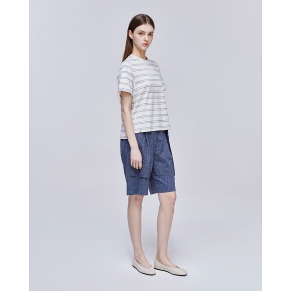 [파주점] [송지오우먼]송지오 시그니처 레이어드 쇼츠 블루 WH3PT326BL