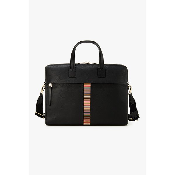 시그니처 스트라이프 레더 폴리오 백 5715332105000