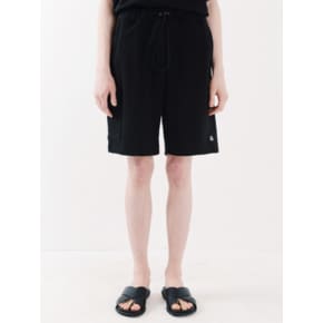 ICON SWEAT CARGO SHORTS (BLACK)