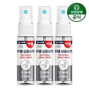 해피홈 휴대용 손소독제 손소독스프레이 30ml x 3개