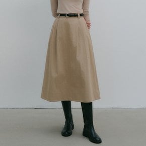 니아 턱 에이 라인 스커트 / NIA TUCK A LINE SKIRT_2colors