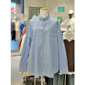 스포티앤리치 [시흥점] 여성 블루  SR SPORT OVERSIZED SHIRT GFD12L010