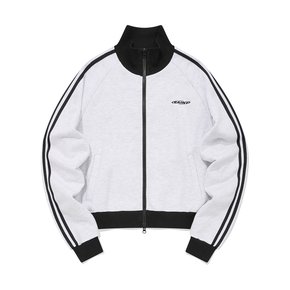 SP CIRCLE LOGO  LINE TRACK JACKET-ASH MELANGE