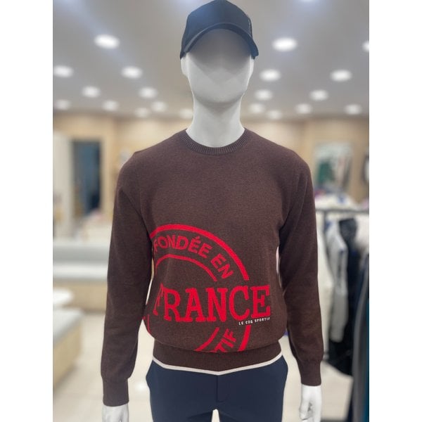 [여주점] 남성 울혼방 라운드 스웨터 GP421MKPO4 BROW