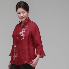 더하랑 화사드리 여름 인견 자켓 레드