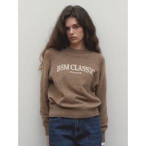 BSM CLASSIC KNIT PULLOVER - MOCHACCINO