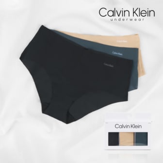 Calvin Klein CK 여자속옷 노라인 힙스터 삼각팬티 3장세트 택1 QD3559