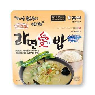 Easybab 라면애밥 나가사끼짬뽕100g  전투식량 아웃도어 비상식량 간편식 등산도시락