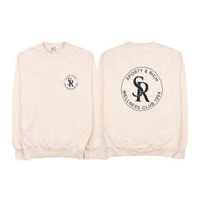 S&R 로고 맨투맨 S&R CREWNECK CREAM BLACK