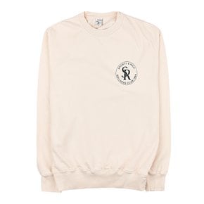 S&R 로고 맨투맨 S&R CREWNECK CREAM BLACK