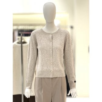 CC콜렉트 [부산점] [씨씨콜렉트] 라운드 케이블 짜임 니트 가디건 (E261KSL111)