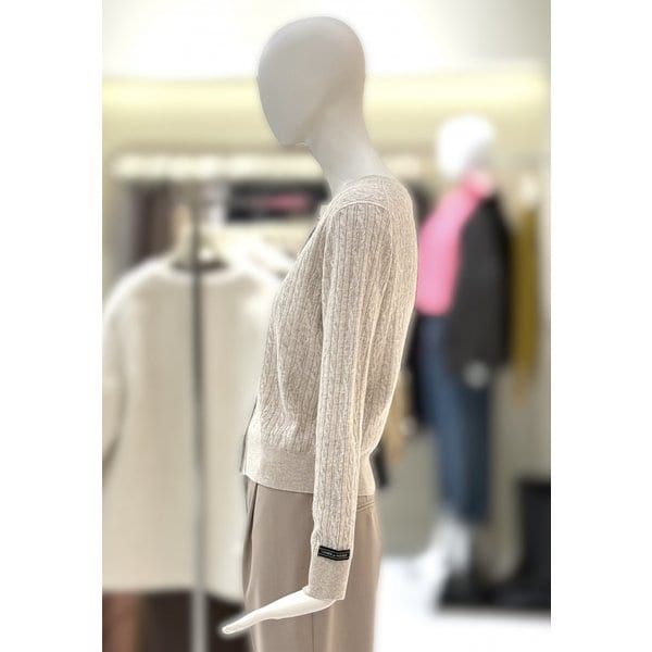 [부산점] [씨씨콜렉트] 라운드 케이블 짜임 니트 가디건 (E261KSL111)