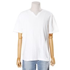 남여공용 미니와플 슬릿넥 반팔 티셔츠(B202TS025P)